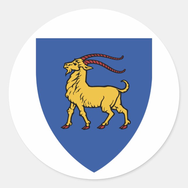 Coat of Arms of Istria Classic Round Sticker (Front)