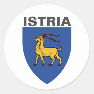 Coat of Arms of Istria Classic Round Sticker