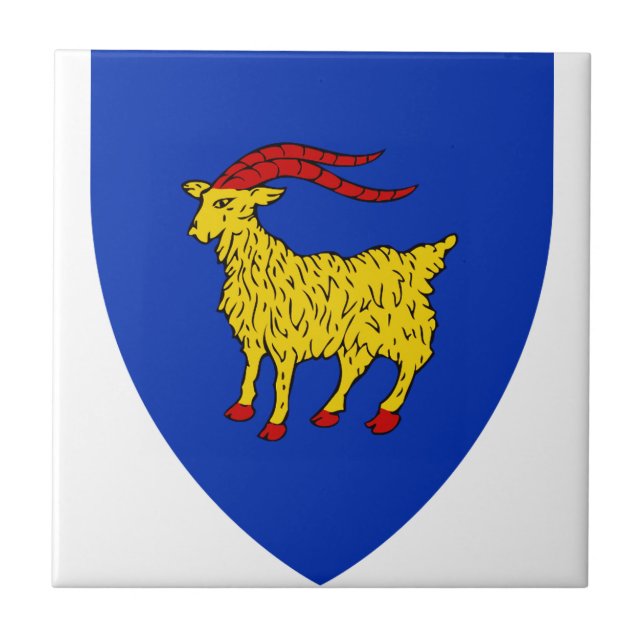 Coat of arms of Istria in Croatia Tile (Front)