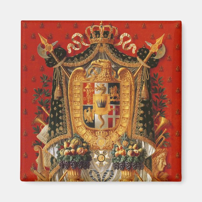 Coat of Arms of Italy, design for a tapestry Magnet (Front)