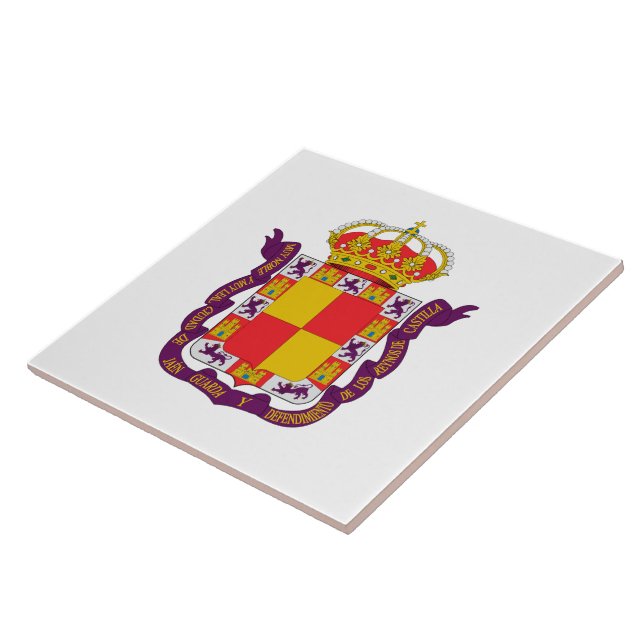 Coat of Arms of Jaén, Spain Tile (Side)