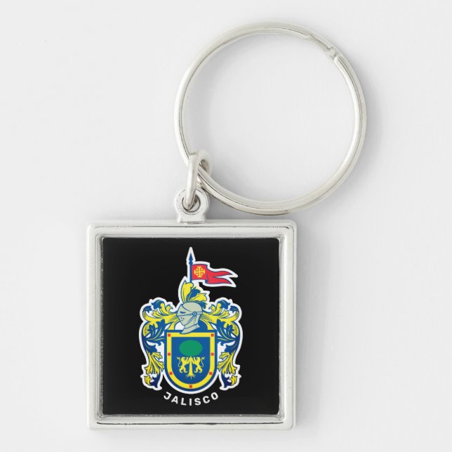 Coat of Arms of Jalisco, Mexico Key Ring (Front)