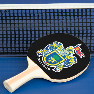 Coat of Arms of Jalisco, Mexico Ping Pong Paddle