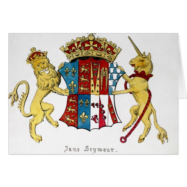 Coat of Arms of Jane Seymour (Front Horizontal)