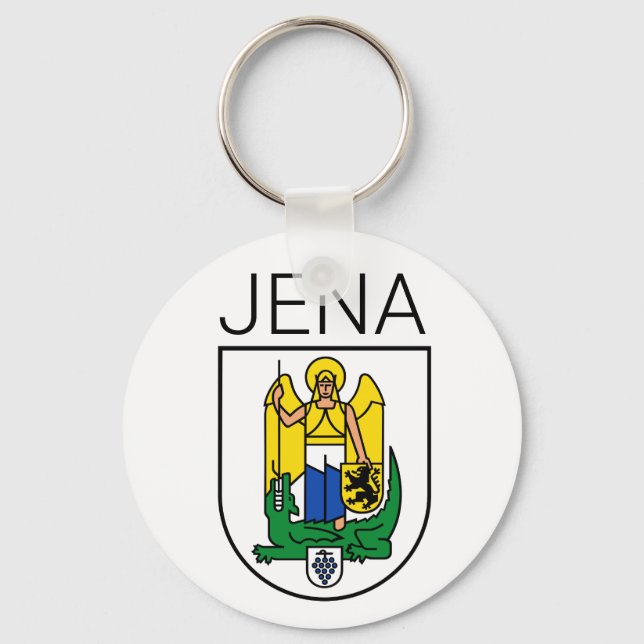 Coat of Arms of Jena - Thüringen, GERMANY Key Ring (Front)
