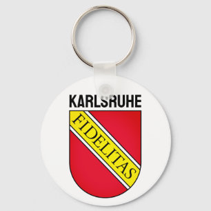 Coat of Arms of Karlsruhe, GERMANY Key Ring