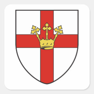 Coat of Arms of Koblenz, Germany Square Sticker