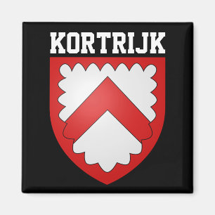 Coat of arms of Kortrijk, Belgium Magnet
