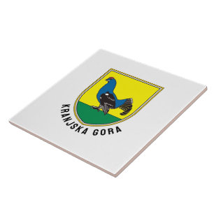 Coat of Arms of Kranjska Gora, Slovenia Tile