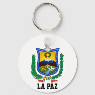 Coat of Arms of La Paz, Bolivia Key Ring