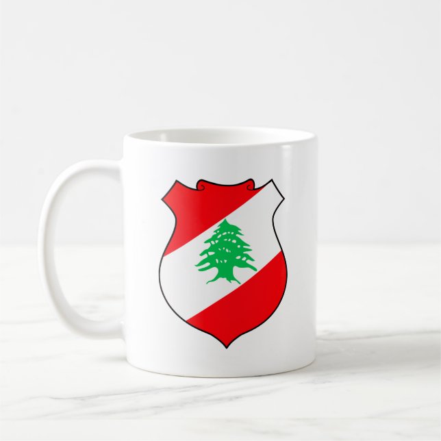 Coat of Arms of Lebanon Coffee Mug (Left)