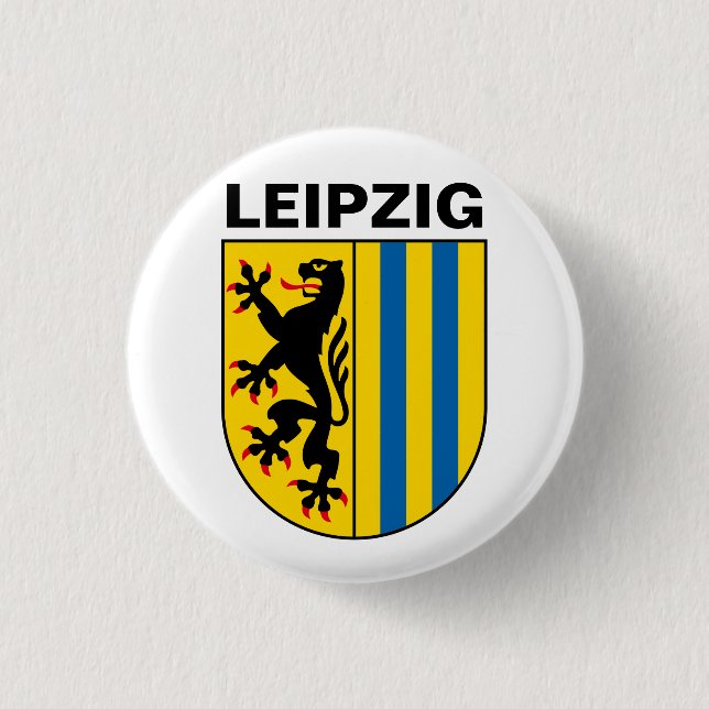 Coat of Arms of Leipzig, Germany 3 Cm Round Badge (Front)