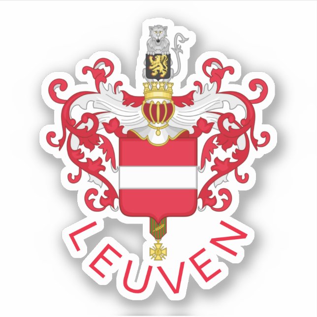 Coat of Arms of Leuven, Belgium (Front)