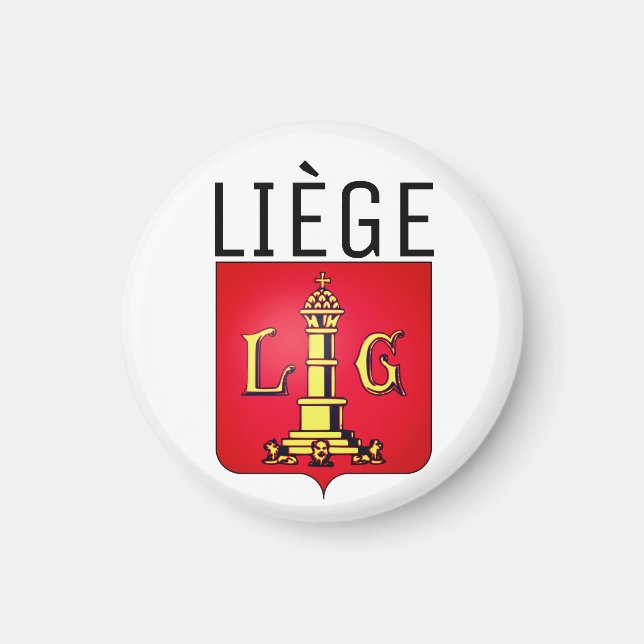 Coat of Arms of Liège, Belgium Magnet (Front)