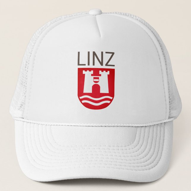 Coat of Arms of Linz, AUSTRIA Trucker Hat (Front)