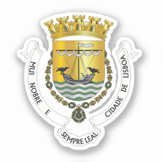 Coat of Arms of Lisbon, Portugal (Front)