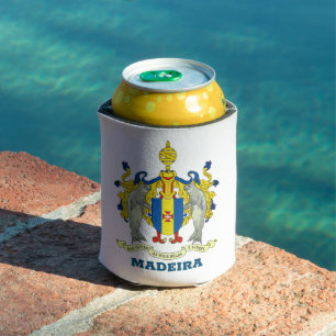 Coat of Arms of Madeira, Portugal Can Cooler