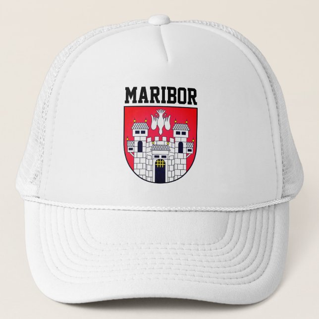 Coat of arms of Maribor - SLOVENIA Trucker Hat (Front)