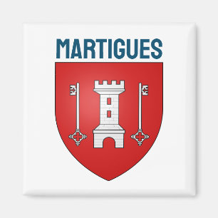 Coat of Arms of Martigues, France Magnet