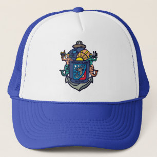 Coat of Arms of Mazatlán, Sinaloa (MX) Trucker Hat