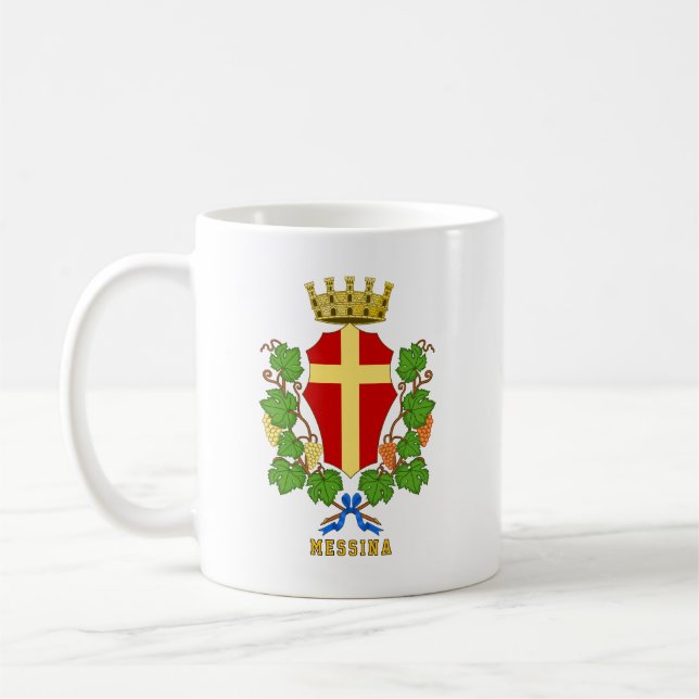 Coat of arms of Messina, Sicily Coffee Mug (Left)
