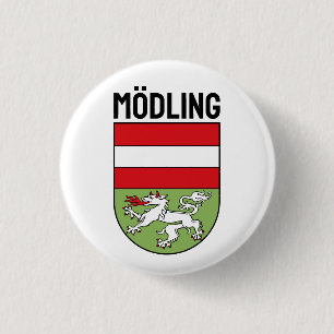 Coat of Arms of Mödling, AUSTRIA 3 Cm Round Badge