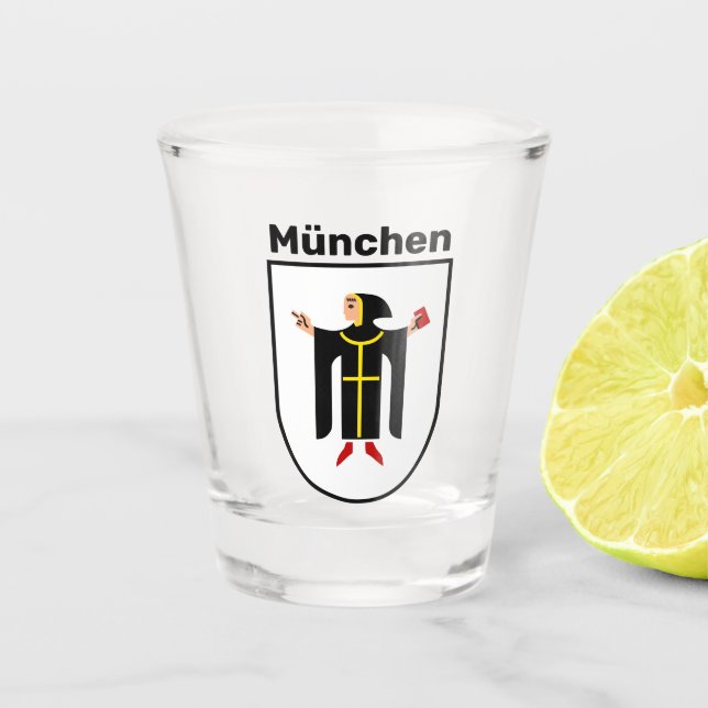Coat of Arms of Munich Shot Glass (Front)
