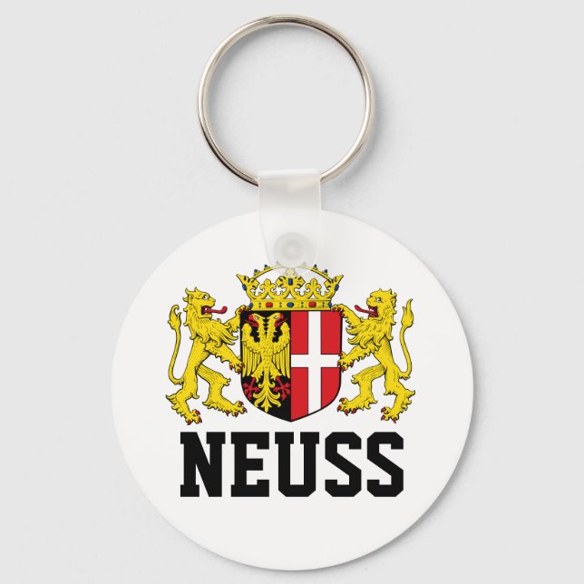 Coat of Arms of Neuss, Germany Keychain (Front)