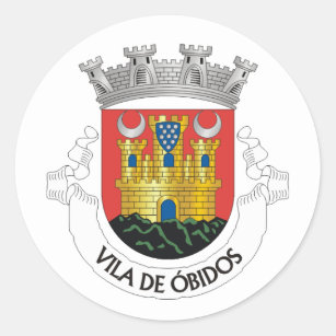 Coat of Arms of Óbidos, Portugal Classic Round Sticker