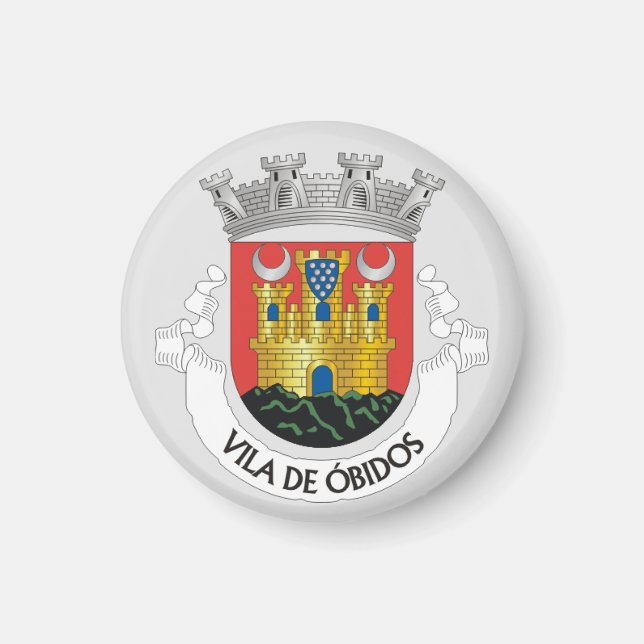 Coat of Arms of Óbidos, Portugal Magnet (Front)