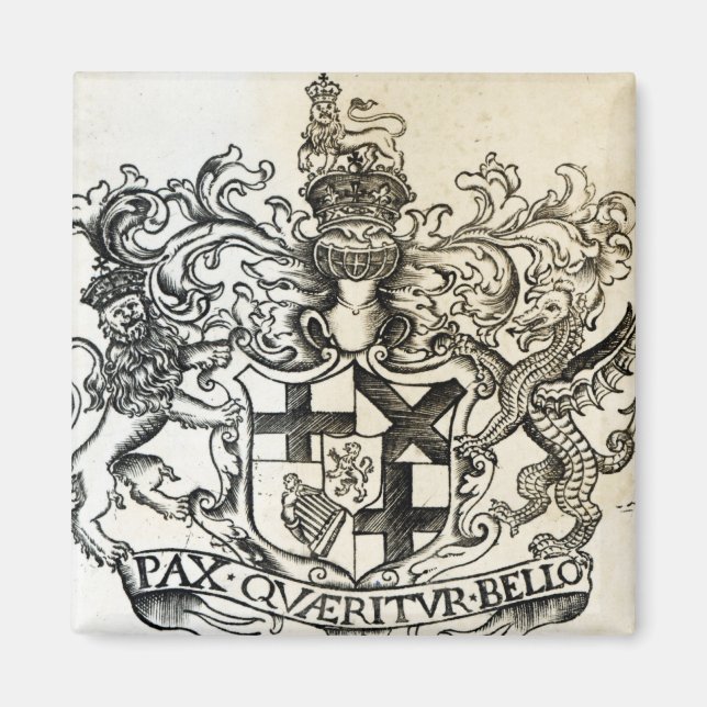 Coat of arms of Oliver Cromwell Magnet (Front)