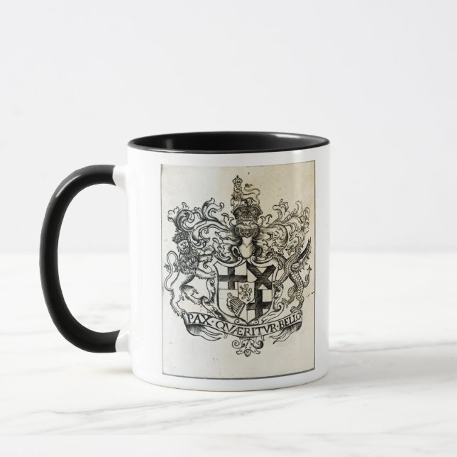 Coat of arms of Oliver Cromwell Mug (Left)