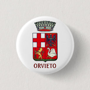 Coat of Arms of Orvieto, Italy 3 Cm Round Badge