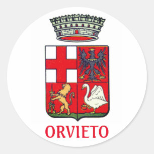 Coat of Arms of Orvieto (Italy) Classic Round Sticker