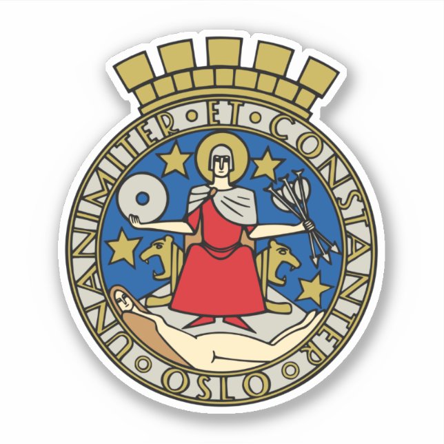 Coat of Arms of Oslo, Norway (Front)