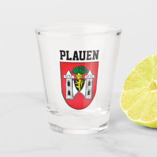 Coat of Arms of Plauen, Germany Shot Glass