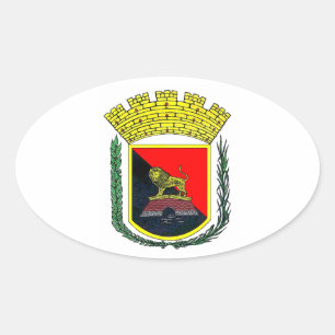 Coat of Arms of Ponce, Puerto Rico Oval Sticker