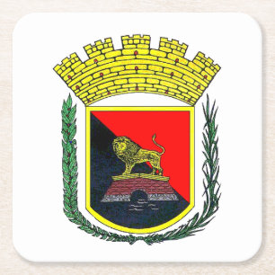 Coat of Arms of Ponce, Puerto Rico Square Paper Coaster