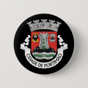 Coat of Arms of Portimão, PORTUGAL 6 Cm Round Badge