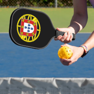 Coat of Arms of Portugal (Lesser coa) Pickleball Paddle