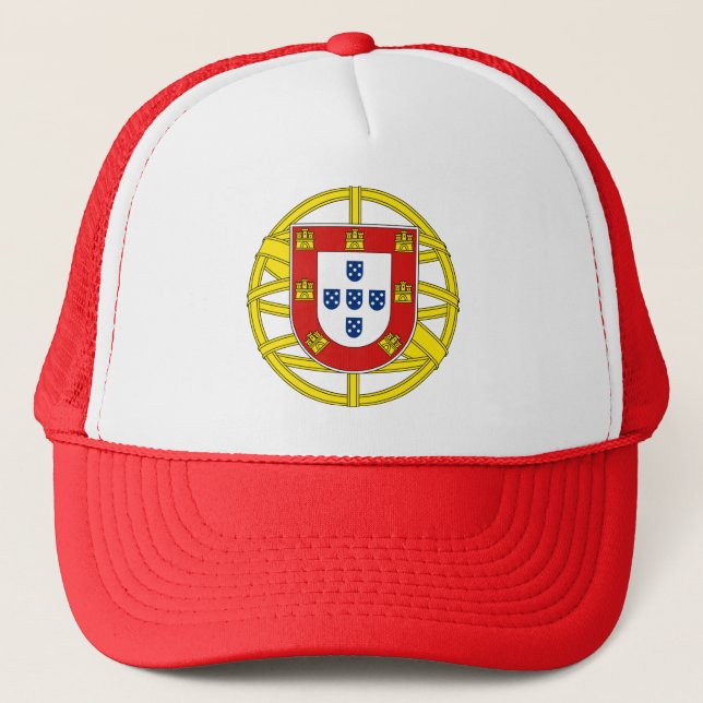 Coat of Arms of Portugal (Lesser coa) Trucker Hat (Front)