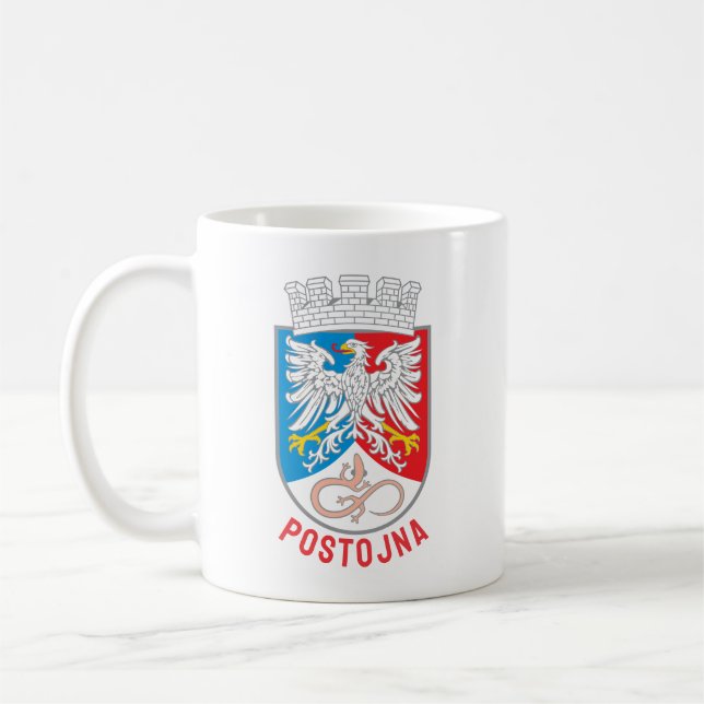 Coat of Arms of Postojna, Slovenia Coffee Mug (Left)