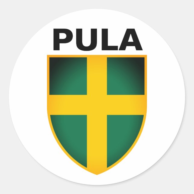 Coat of Arms of Pula (Istria), Croatia Classic Rou Round Sticker (Front)