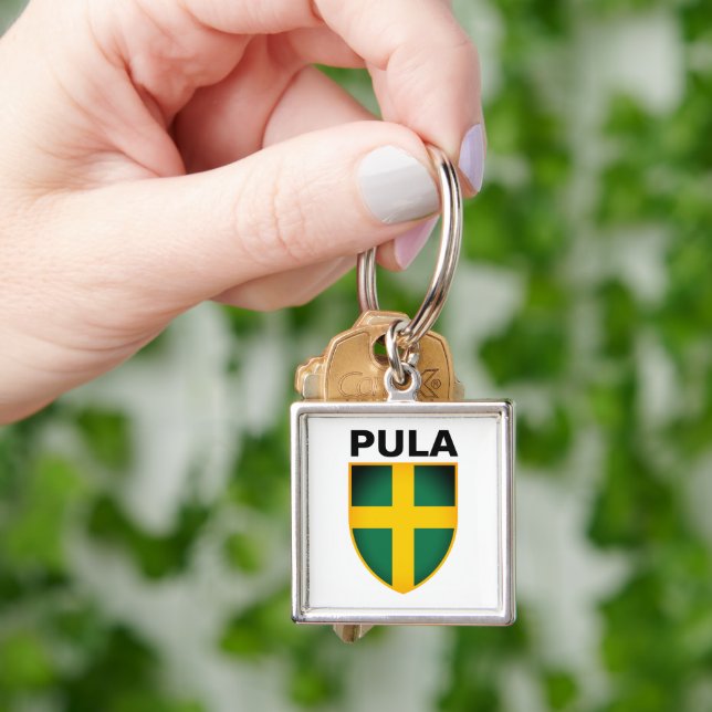 Coat of Arms of Pula (Istria), Croatia Key Ring (Hand)