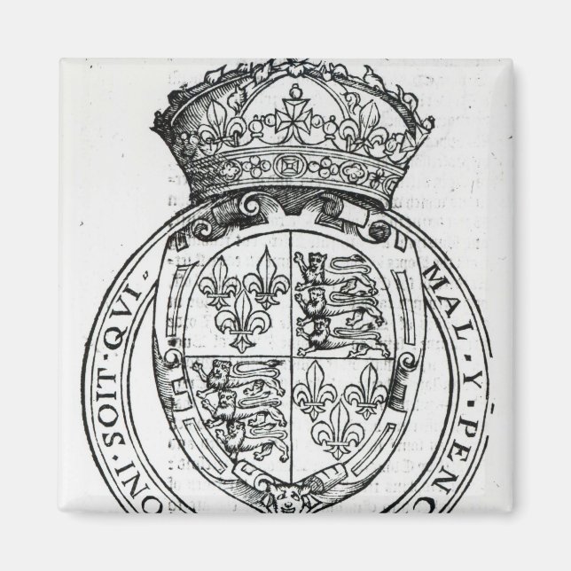 Coat of Arms of Queen Elizabeth I Magnet (Front)