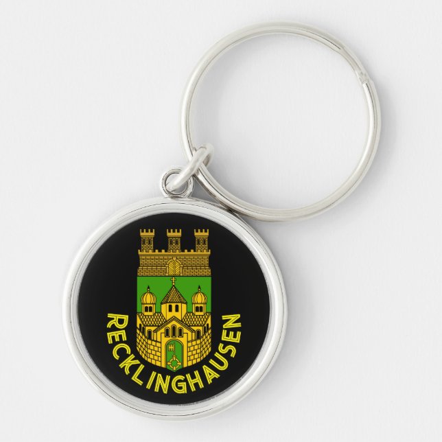 Coat of Arms of Recklinghausen, Germany Key Ring (Front)