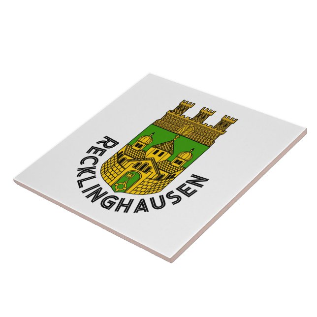 Coat of Arms of Recklinghausen, Germany Tile (Side)