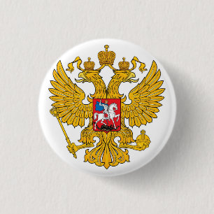 Coat of arms of Russia 3 Cm Round Badge