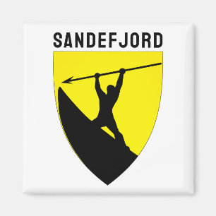 Coat of Arms of Sandefjord, Norway Magnet