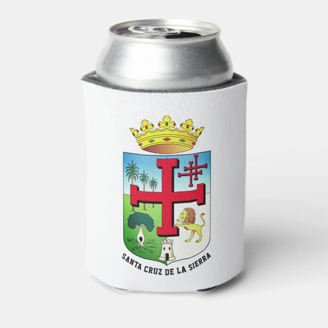 Coat of Arms of Santa Cruz de la Sierra (Bolivia) Can Cooler (Can Back)